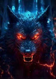 werewolf dark fantasy wall mural