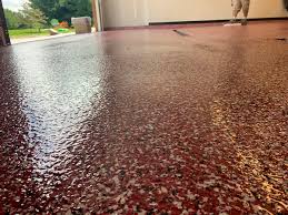 full flake polyaspartic floor with