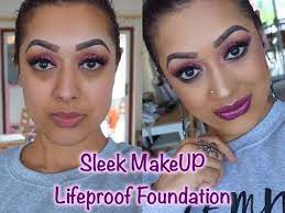 demo sleek makeup lifeproof foundation