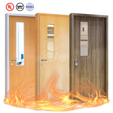 Glass Panel Fire Resistant Single Door