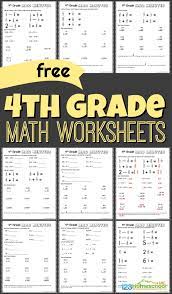 free 4th grade math worksheets 123