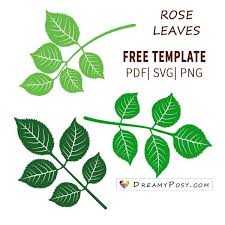 leaves template free pdf svg files