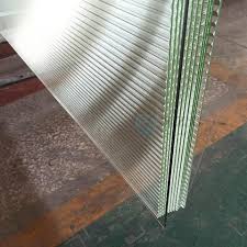 5mm 6mm 8m Fluted Tempered Glass