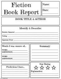 Fiction Book Report