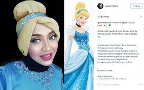 into disney characters using her hijab