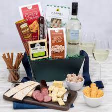 country wine basket by