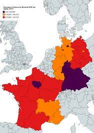 Germany and france relative size comparison. France Vs Germany Gdp Per Capita Europe