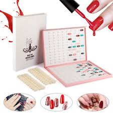 Details About 216 Nail Tip Colour Chart Art Display Book For Uv Led Gel Polish W Without Tips