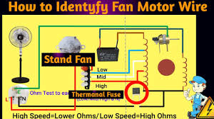 table fan wiring pedestal fan motor