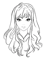 Anime hair curly hair drawing how to draw hair anime long hair art reference poses manga hair drawings character design sketches character design animation. How To Draw Anime Girl Hair For Beginners 6 Examples Gvaat S Workshop
