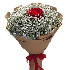 single red rose bouquet gift