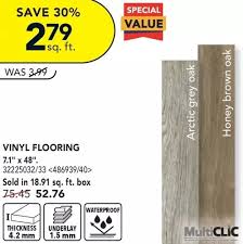 multiclic vinyl flooring offer at rona
