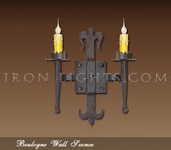 Medieval Iron Wall Sconce Hand Forged
