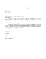Cover Letter For The Post Of Lecturer   Cover Letter Templates SP ZOZ   ukowo