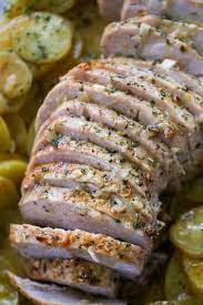 garlic pork loin roast recipe with