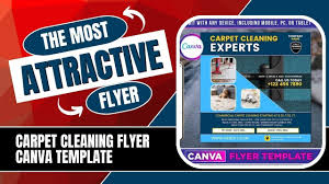 carpet cleaning flyer canva template