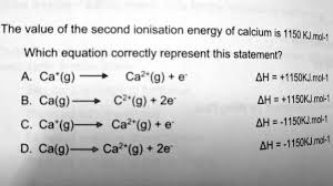 Second Ionization Energy Of Calcium