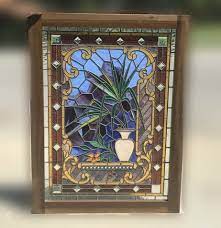 victorian style stained glass window