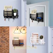 Wall Mounted Mail Holder With 4 Double