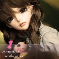 name on cute dolls images for whatsapp