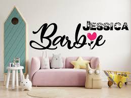 Wall Decal Personalized Barbie Girl