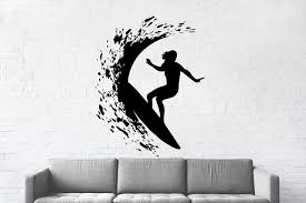 Surf Wall Decal Surfboard Art Wall