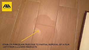 to clean wood effect porcelain tiles