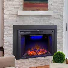 400 Sq Ft Recessed Electric Fireplace