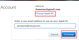 how to change apple id without access