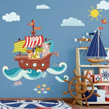 Personalised Pirate Ship Wall Sticker