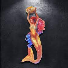Mermaid Sculpture Large Metal Mermaid
