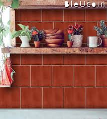 Plain Terracotta Tile Wall Stair Floor