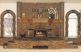 the finely crafted brick fireplace