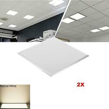 The recessed led panels replace fluorescent troffers and are ideal for all locations which require commercial fixtures, including office. Led Recessed Panel Light Dropped Ceiling Troffer Lamp 36w 2ftx2ft Natural White Chandeliers Ceiling Fixtures Patterer Home Garden