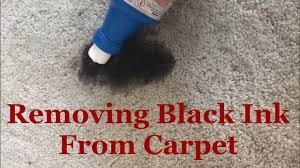 how to get printer ink out of carpet