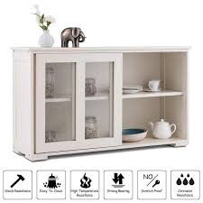 White Kitchen Cabinet Buffet Sideboard