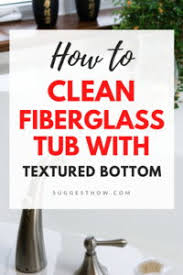 clean fiberglass tub with textured bottom