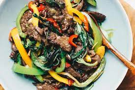 Thai Beef And Basil Stir Fry gambar png
