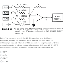 Solved R 10 K2 T 1 A2 100k2 T 2 R3 500 Ks Chart T