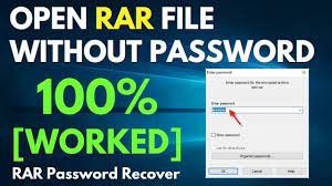 rar pword recovery how to