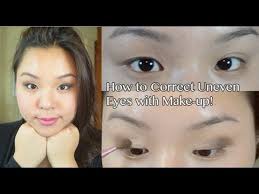 how to correct uneven eyelids or eyes