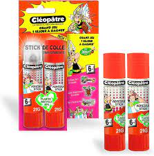 CLEOPATRE BL2BA21ADAST Cléostick Glue Stick 21 g Transparent : Amazon.sg:  Office Products