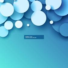 Blue Background With 3d Circles Design Download Free Vector Art