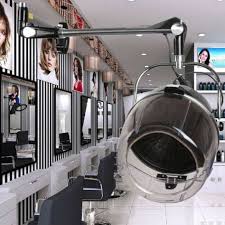 Beauty Salon Hair Dryer On