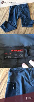 Mammut Soft Shell Trekking Pants Rn 117481 Size 36 Waist X