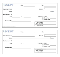 Money Receipt Sample Format General Receipt Template Free Sample