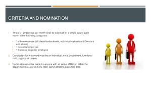 Employee Of The Month Process And Nomination