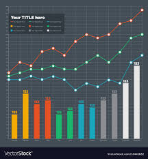 Infographic Elements Bar And Line Chart