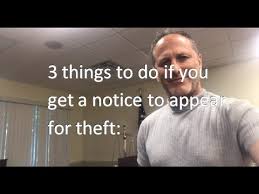 Secondly, t appears you have been charged with more than retail theft. Three Things You Must Do If You Get A Notice To Appear In Court For Shoplifting Or Theft Youtube