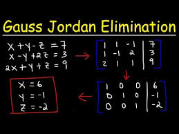 Gauss Jordan Elimination Reduced Row